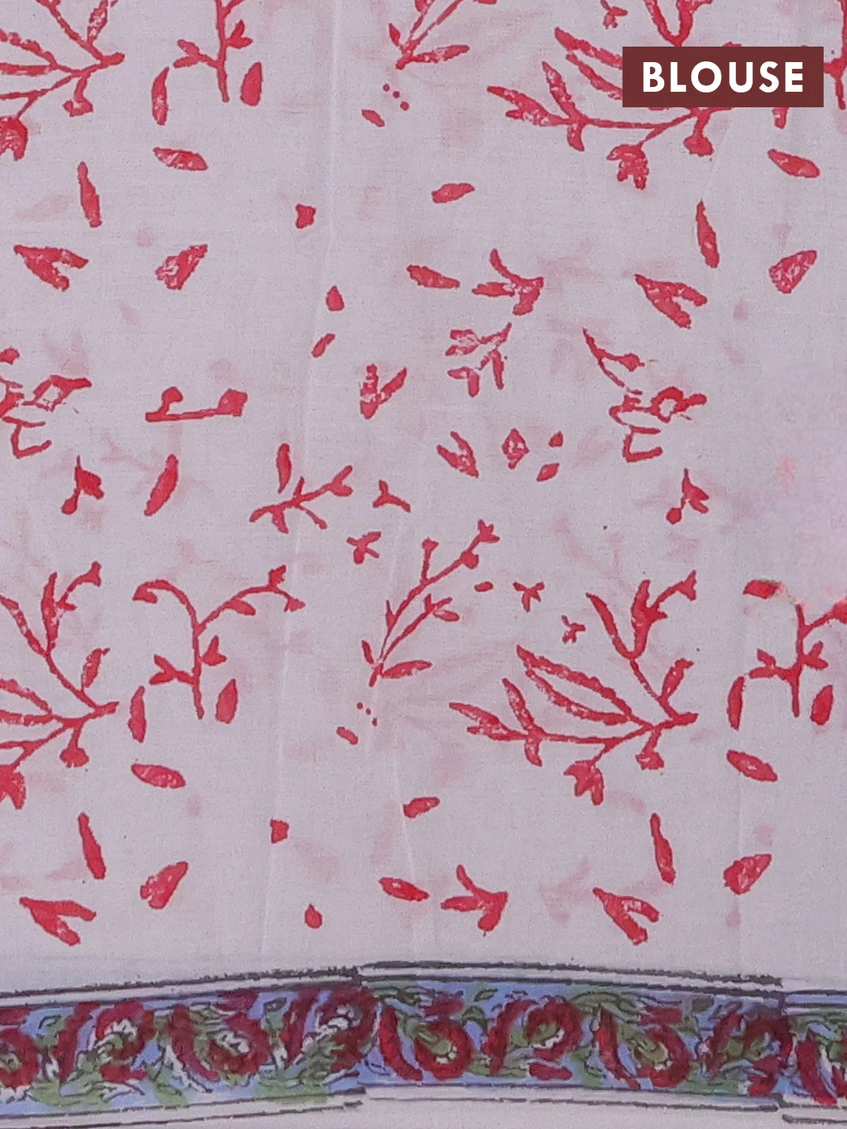 Jaipur Cotton Saree - Off White